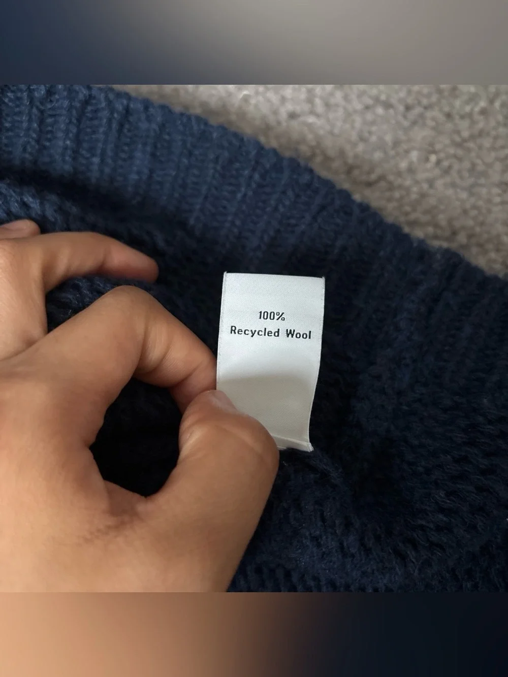 K.NGSLEY Blue Fisherman Sweater XS